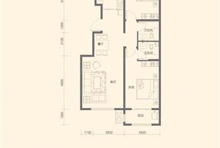 3室2廳2衛(wèi)  133平米